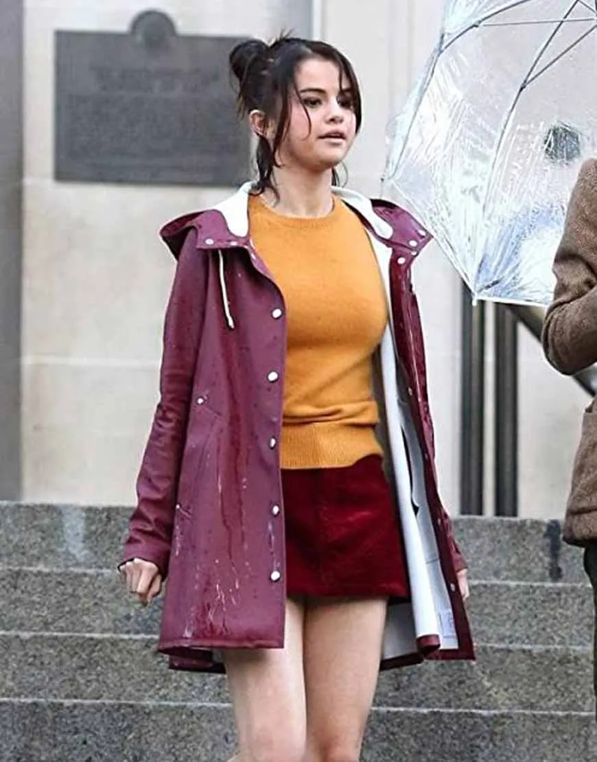 A Rainy Day In New York Selena Gomez Coat | Get 43% OFF