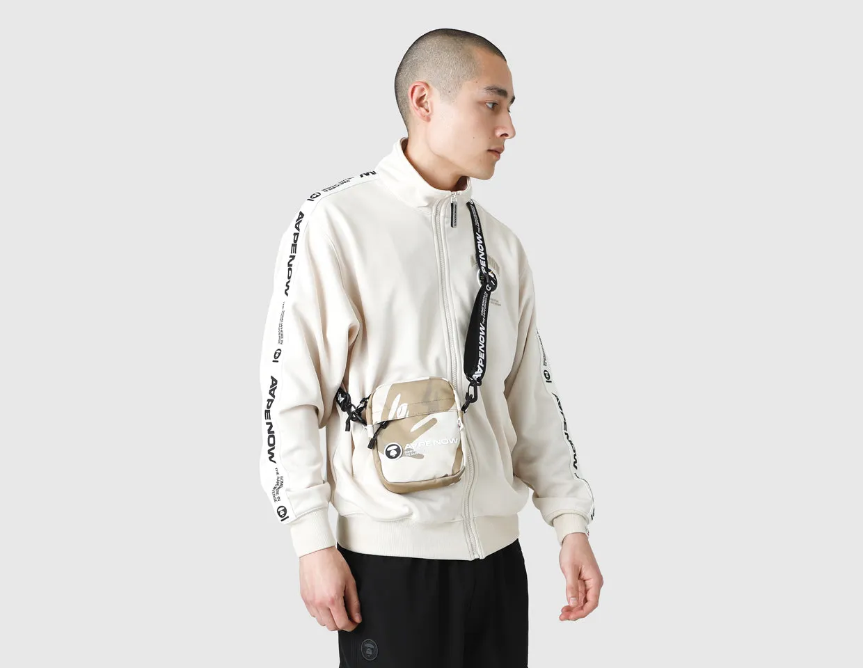 AAPE Zip-Up Sweater / Light Ivory