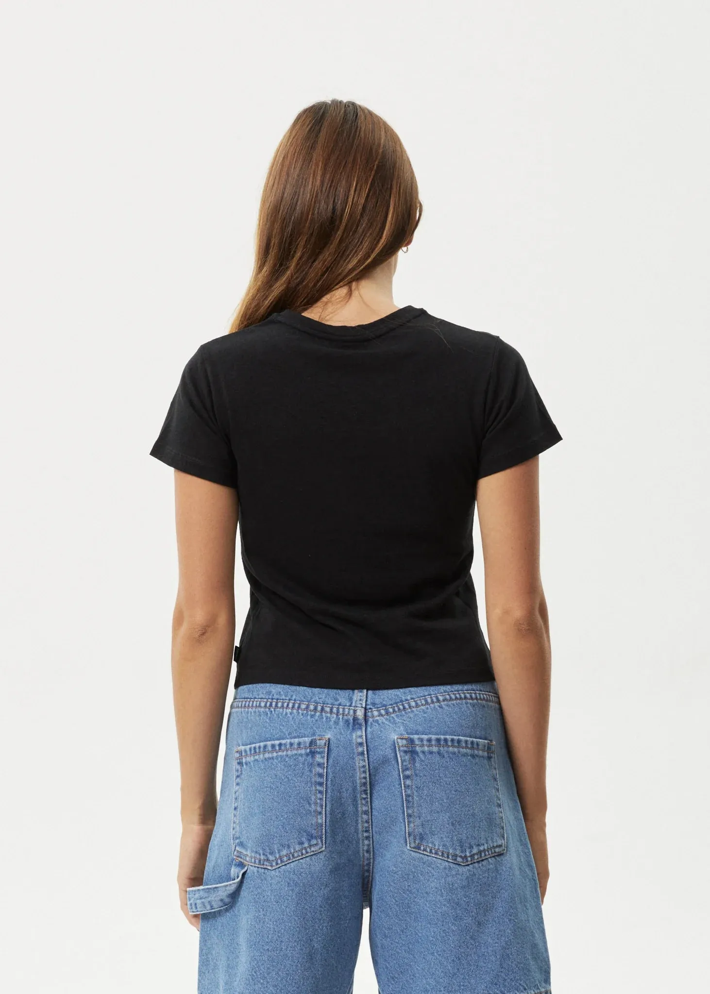 Afends Hemp Baby Tee Carmen Black