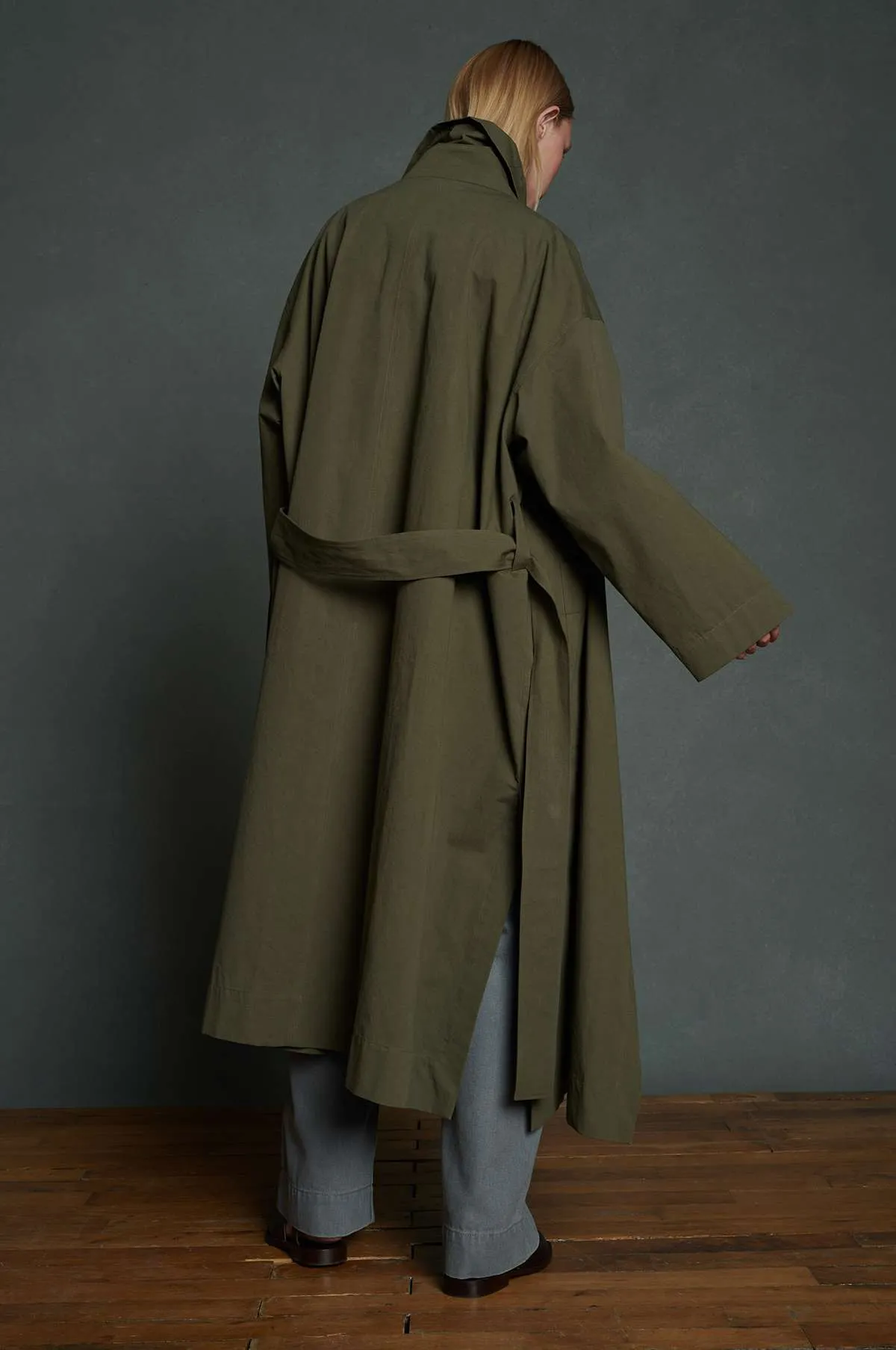 Albatros Coat Vert De Gris