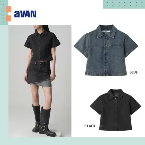 AVANDRESS  |Street Style Short Sleeves Shirts & Blouses