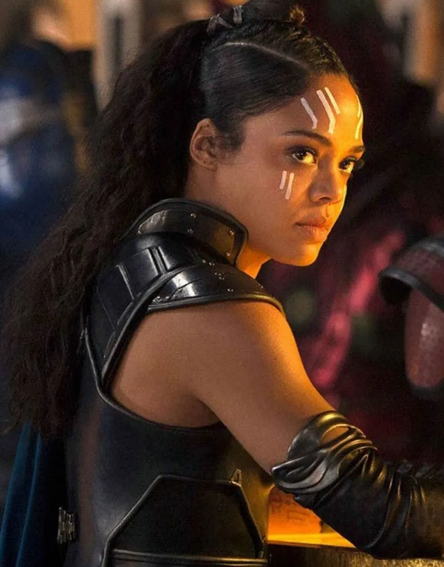 Avengers Tessa Thompson Vest - Infinity War Valkyrie Leather Vest