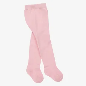 Baby Girls Pink Cotton Tights