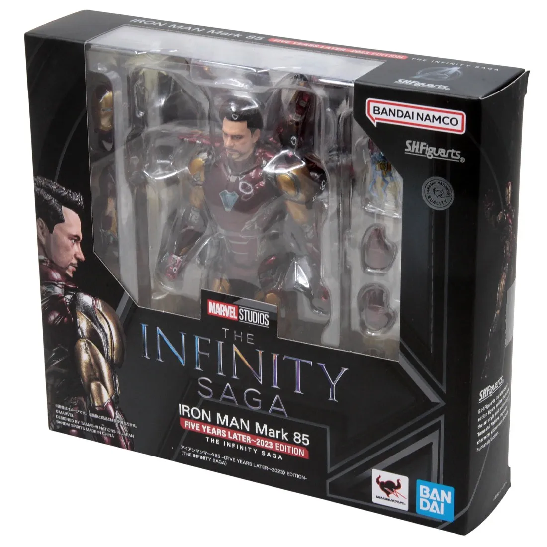 Bandai S.H.Figuarts Avengers Endgame The Infinity Saga Iron Man Mark 85 Five Years Later 2023 Edition Figure (red)