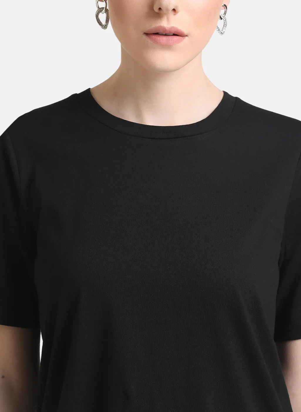 Basic Round Neck Half Sleeves T-Shirt