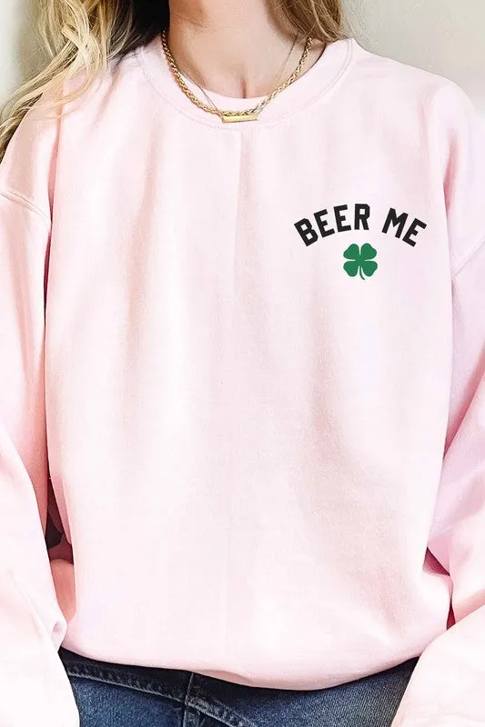 BEER ME ST PATRICKS OVERSIZED SWEATSHIRT