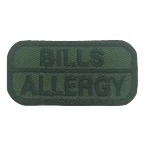 BILLS ALLERGY PATCH - OD GREEN