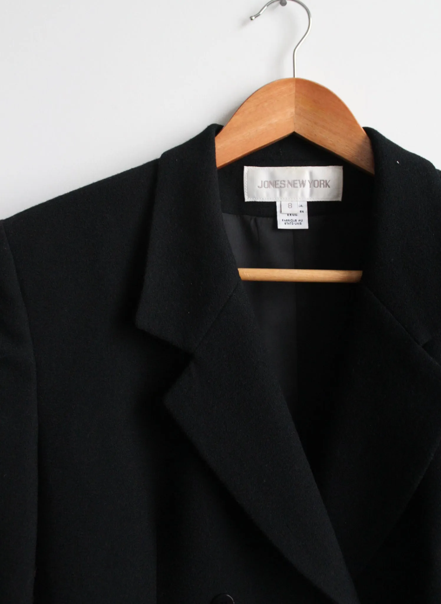 black wool blazer