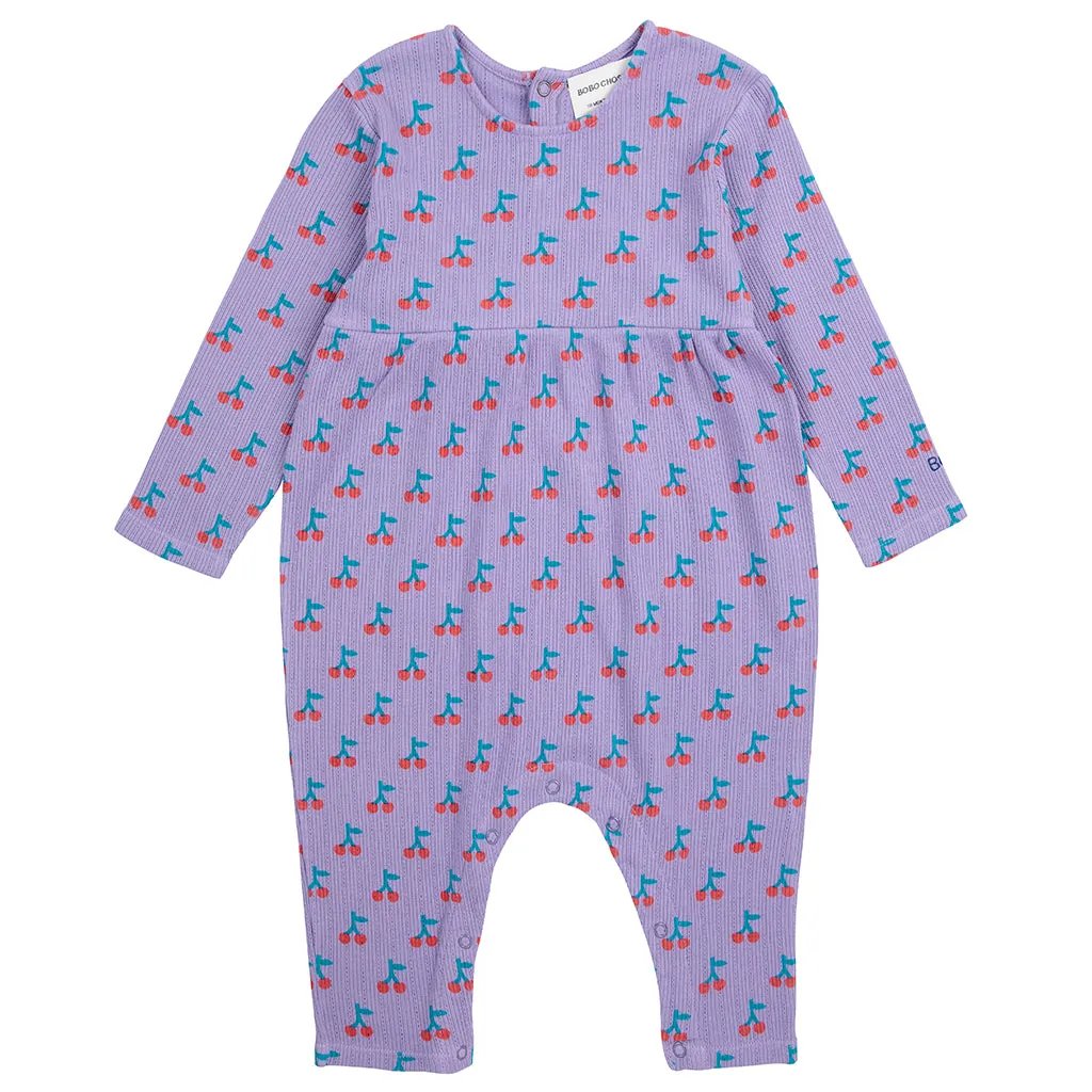 Bobo Choses Baby Cherry All Over Jumpsuit Purple