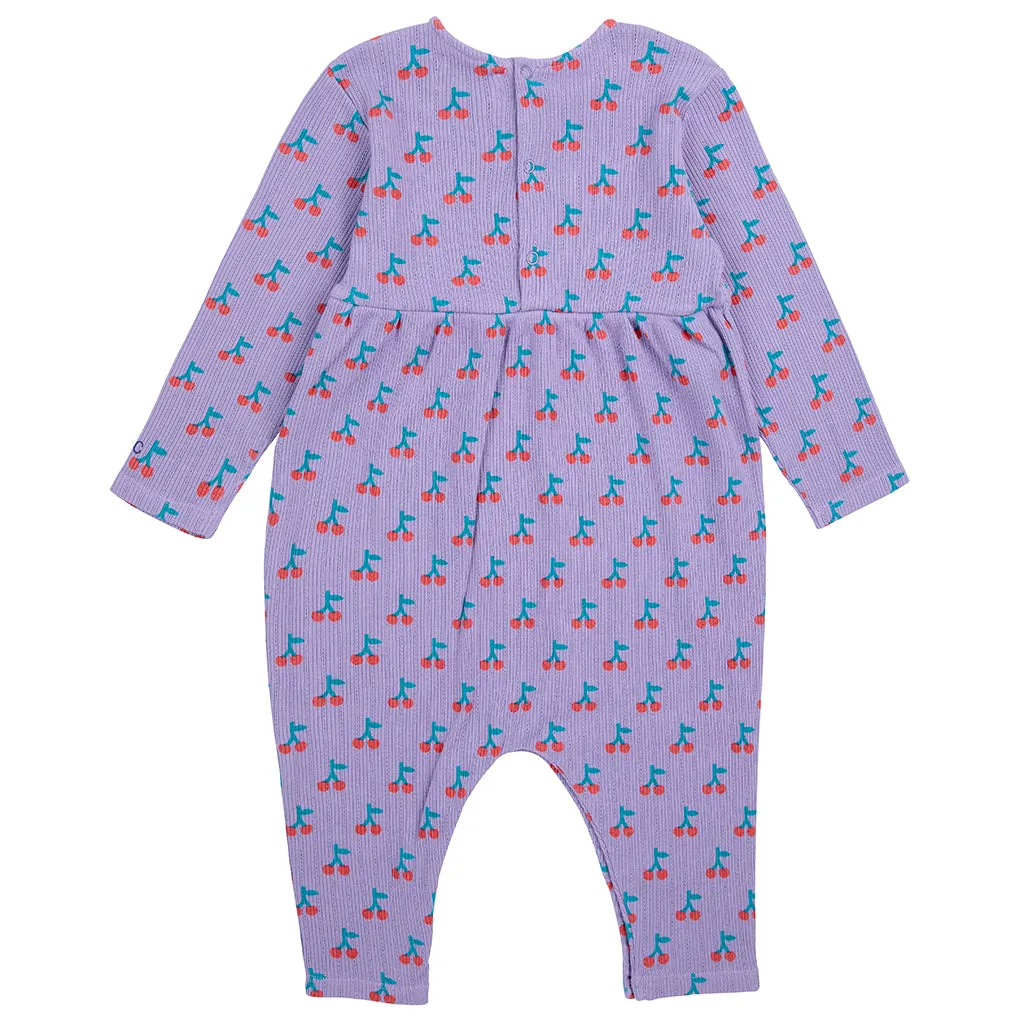 Bobo Choses Baby Cherry All Over Jumpsuit Purple