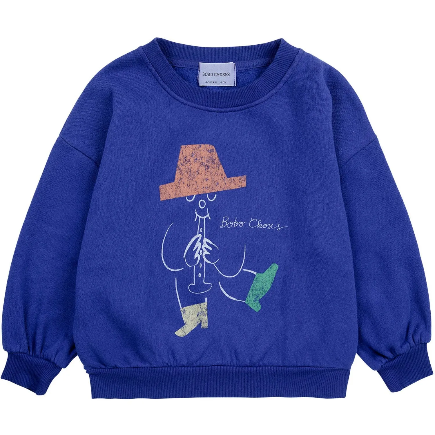 Bobo Choses Blue Magic Flute Player Crewneck