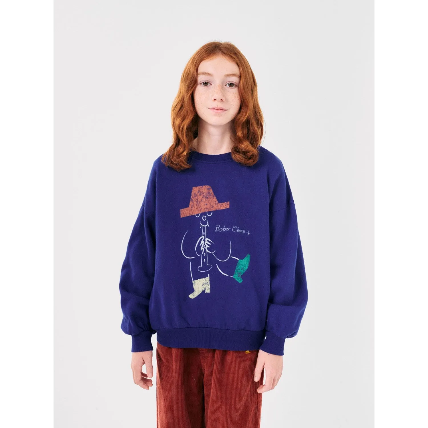 Bobo Choses Blue Magic Flute Player Crewneck