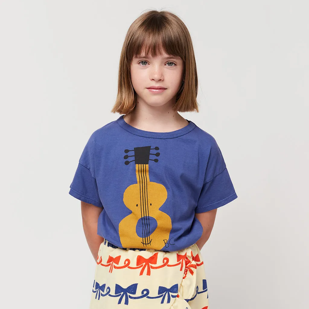 Bobo Choses Child Acoustic Guitar T-shirt Navy Blue