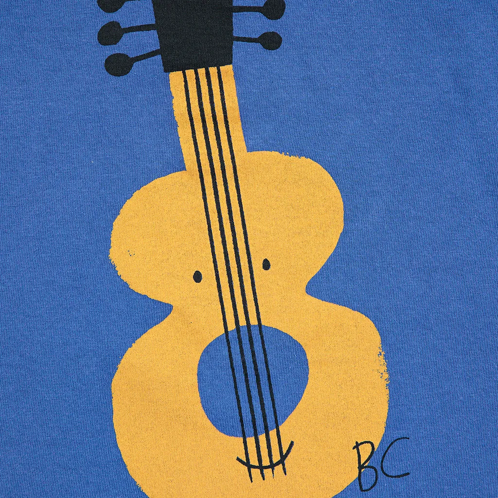 Bobo Choses Child Acoustic Guitar T-shirt Navy Blue