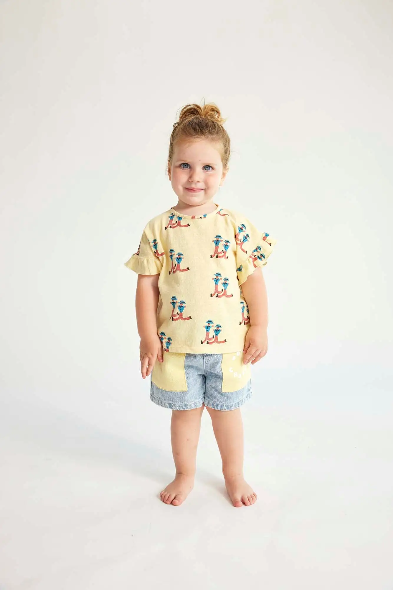 Bobo Choses Circle Denim Baby Shorts