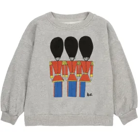 Bobo Choses Light Heather Grey Little Tin Soldiers Crewneck