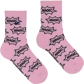 Bobo Choses Light Pink It'S Magic All Over Short Socks