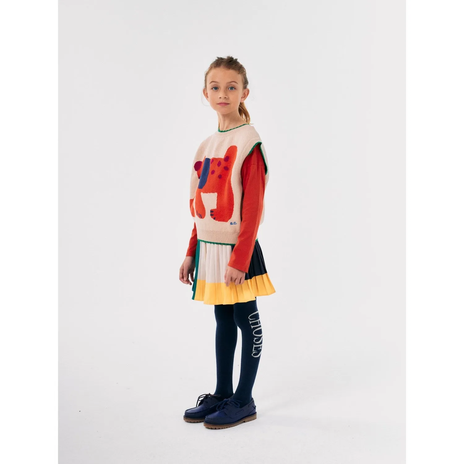 Bobo Choses Offwhite Fairy DAnd Jacquard Knitted Vest