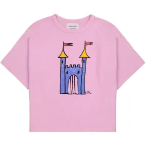 Bobo Choses Pink Faraway Castle Short Sleeve T-Shirt