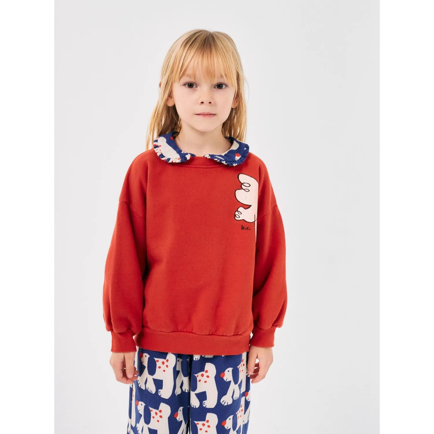 Bobo Choses Red Freedom Bird Crewneck