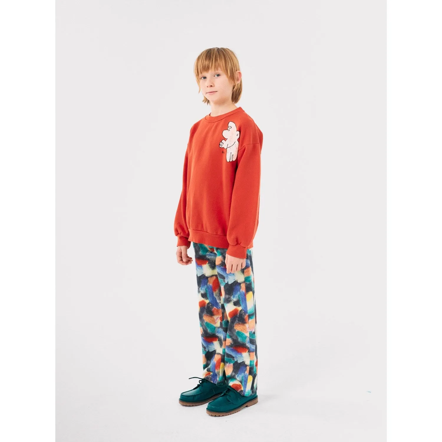 Bobo Choses Red Freedom Bird Crewneck