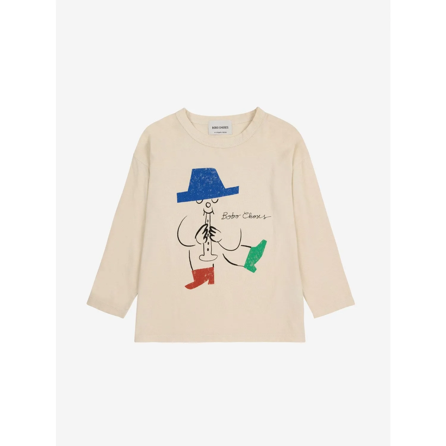 Bobo Choses White Magic Flute Player T-Shirt