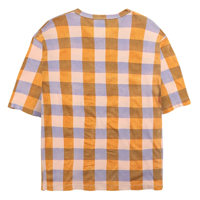 Bobo Choses Woman Check T-shirt Orange