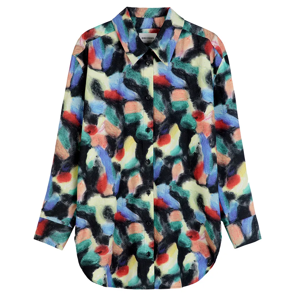 Bobo Choses Woman Long Shirt Fantasy World Print Multicolour