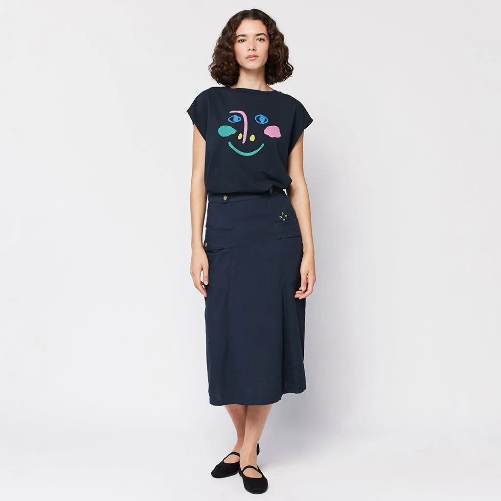 Bobo Choses Woman Pockets Skirt Midnight Blue