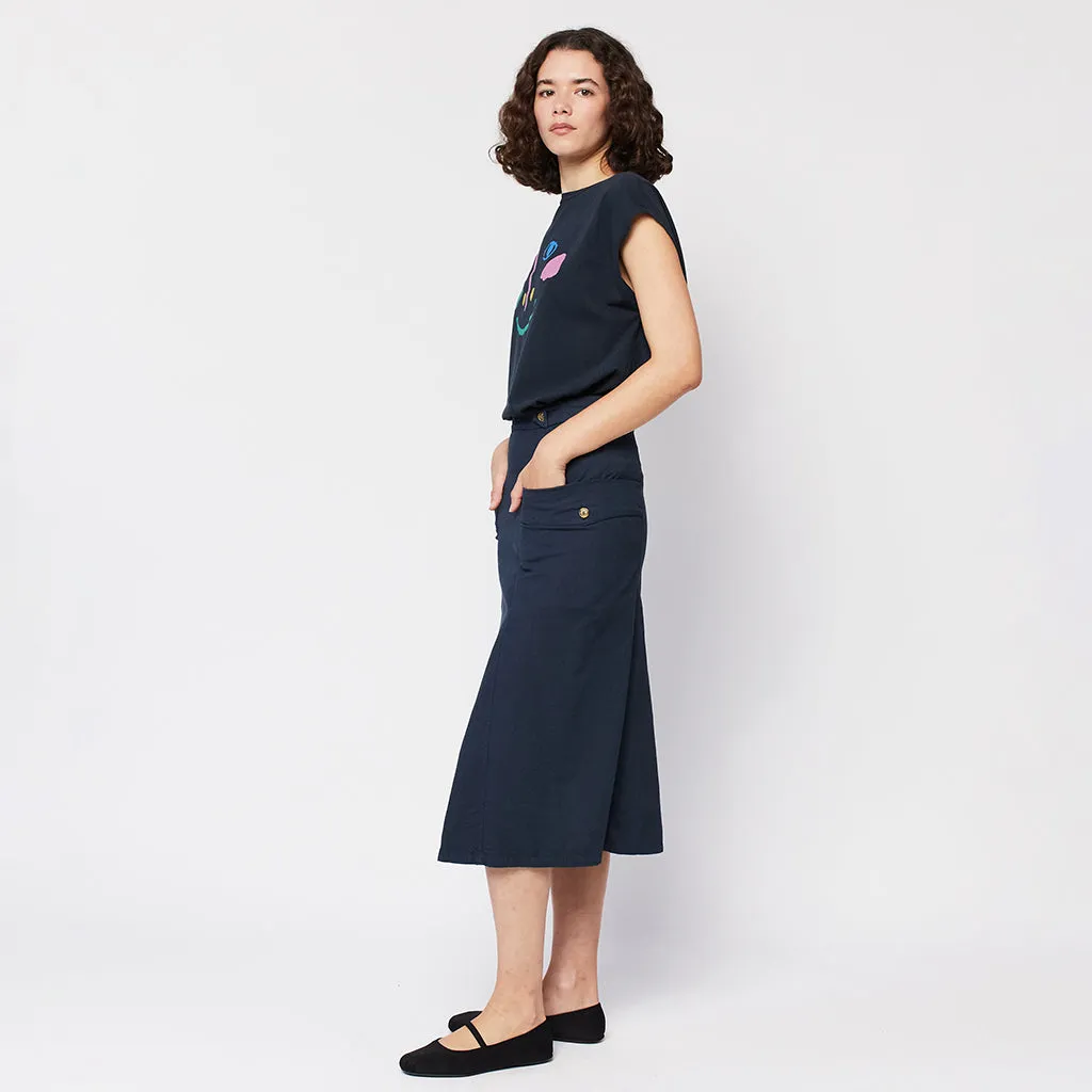 Bobo Choses Woman Pockets Skirt Midnight Blue