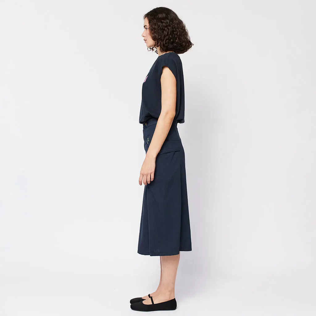 Bobo Choses Woman Pockets Skirt Midnight Blue