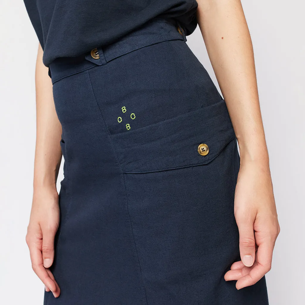 Bobo Choses Woman Pockets Skirt Midnight Blue