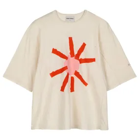 Bobo Choses Woman Sun Boxy T-shirt Cream