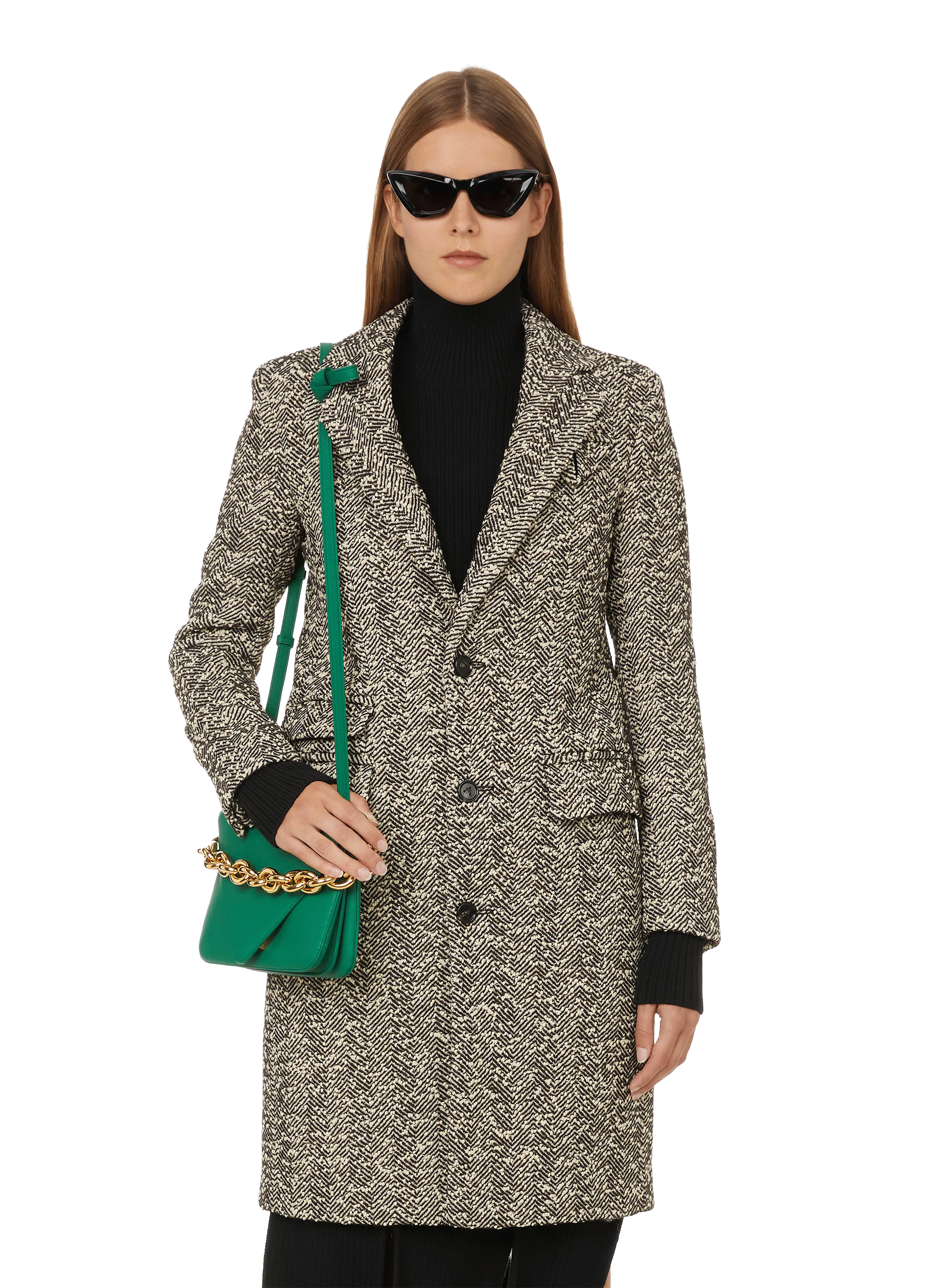 Bottega veneta  Wool-blend coat - Grey