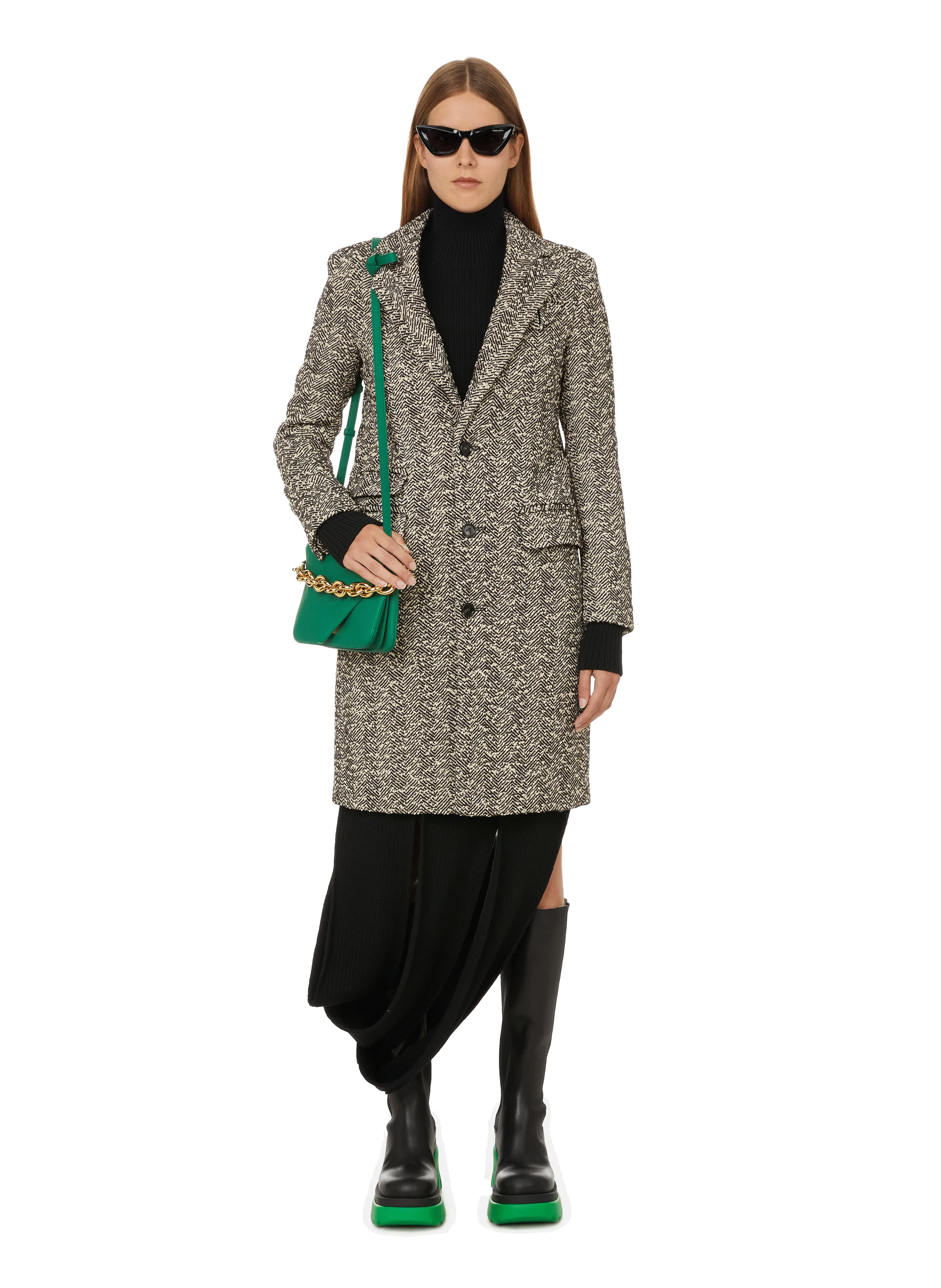 Bottega veneta  Wool-blend coat - Grey