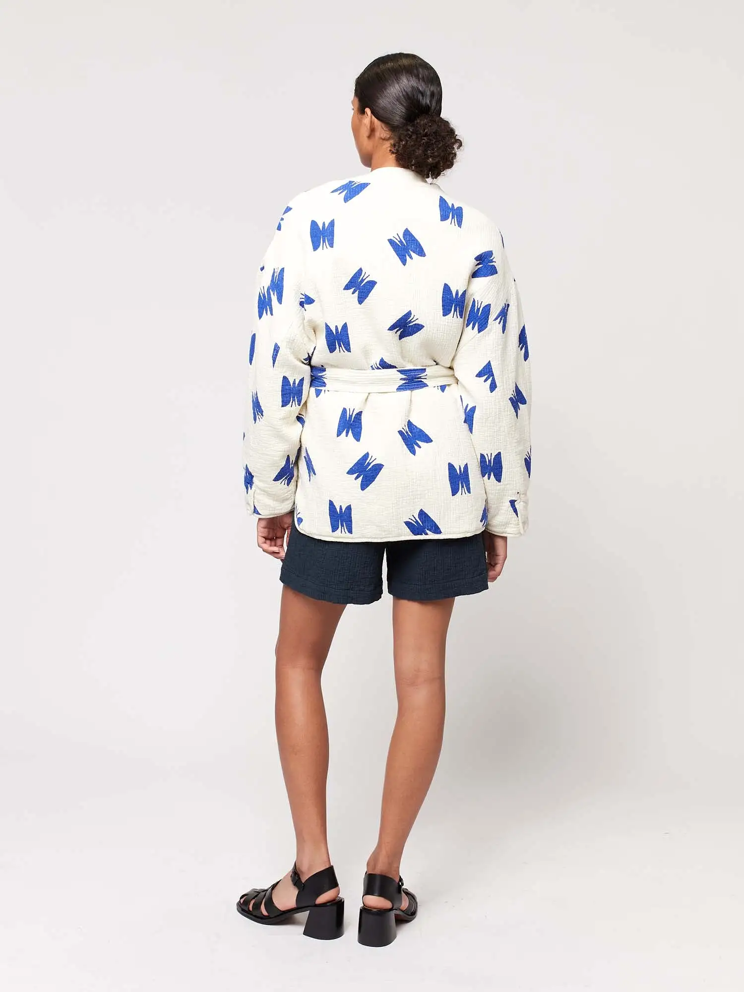 Butterfly Print Padded Jacket