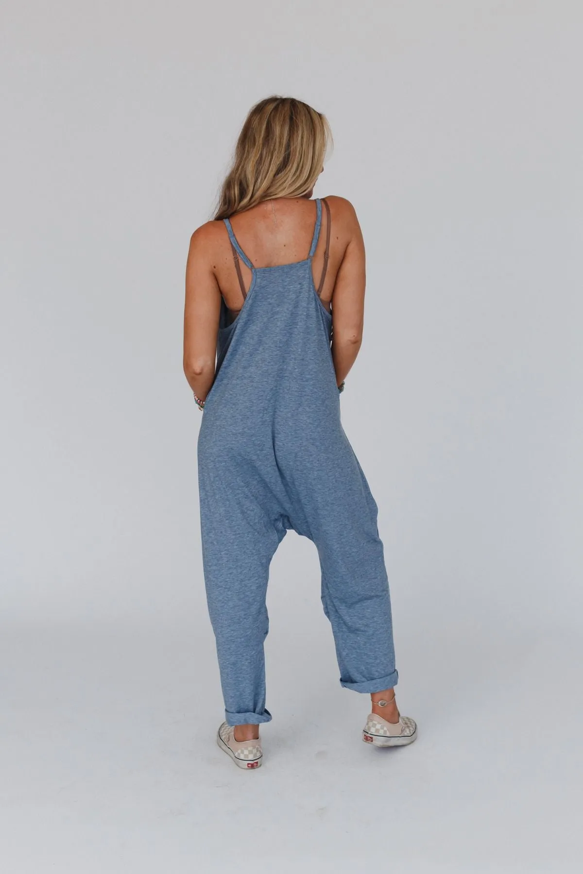 Cali Coastal Harem Jumpsuit - Blue