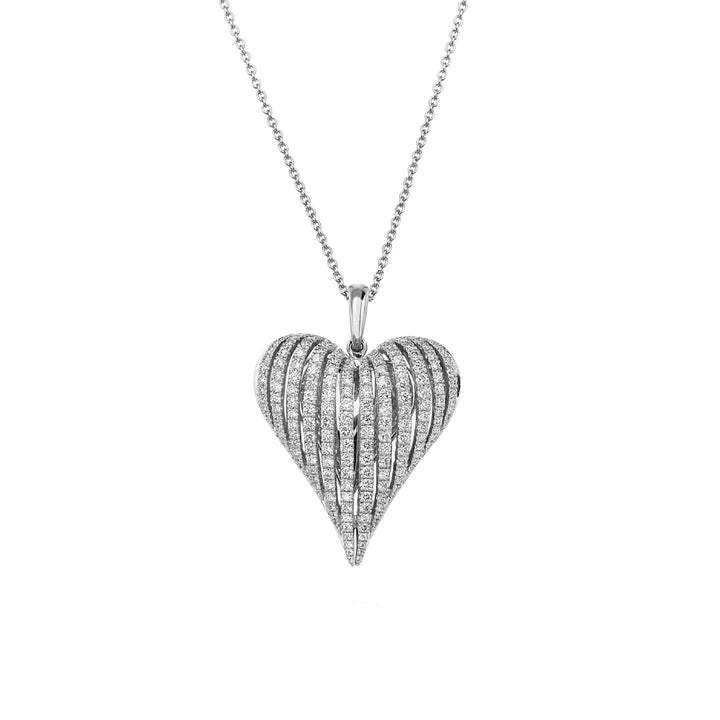 CHARLES KRYPELL Angel Heart Large Diamond Pendant