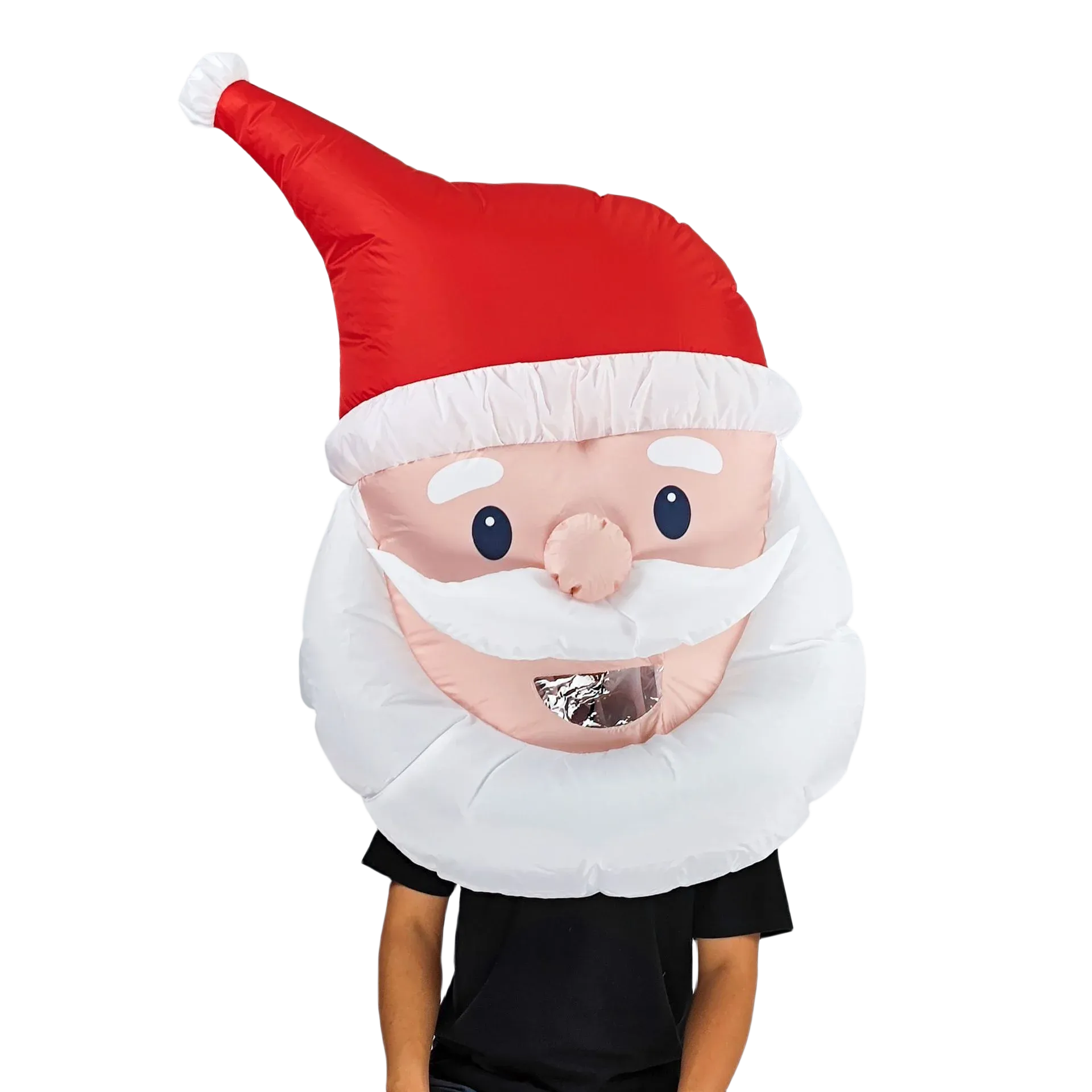 Christmas Funny Adult Inflatable Air Head Mask Costumes Cosplay Elf Santa Claus Elk Fancy Dress Halloween Carnival Theme Party