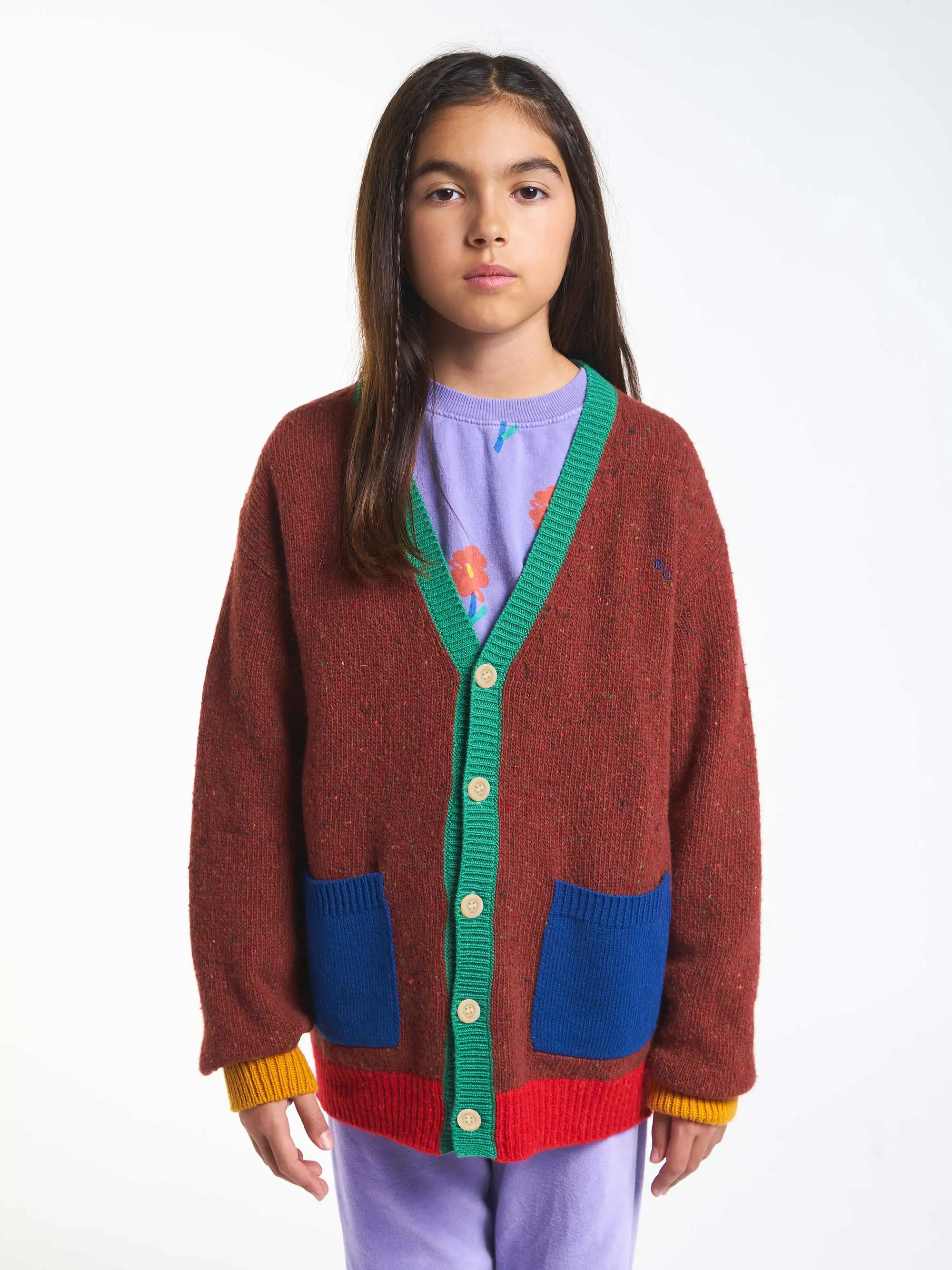 Colour Block Cardigan