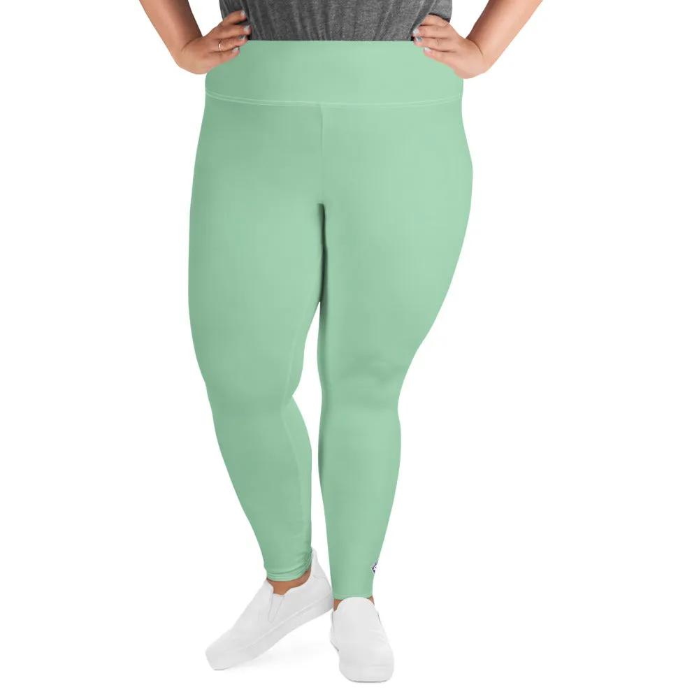 Confidence in Motion: Women's Plus Size Yoga Leggings - Vista Blue