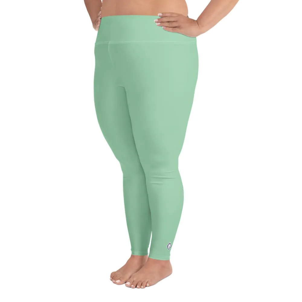 Confidence in Motion: Women's Plus Size Yoga Leggings - Vista Blue