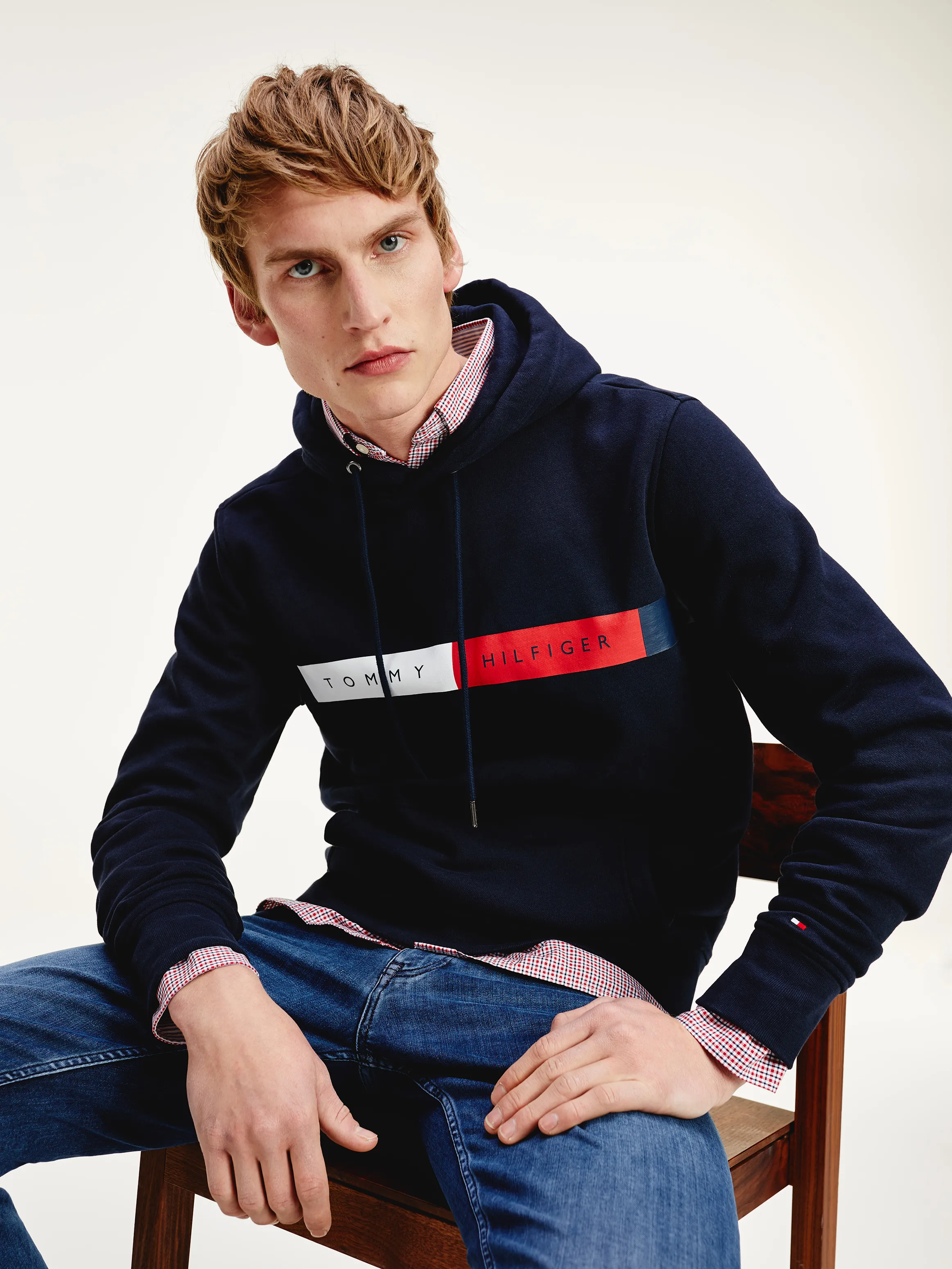 Cotton Fleece Hoodie | Sweatshirts & Hoodies |   Tommy Hilfiger