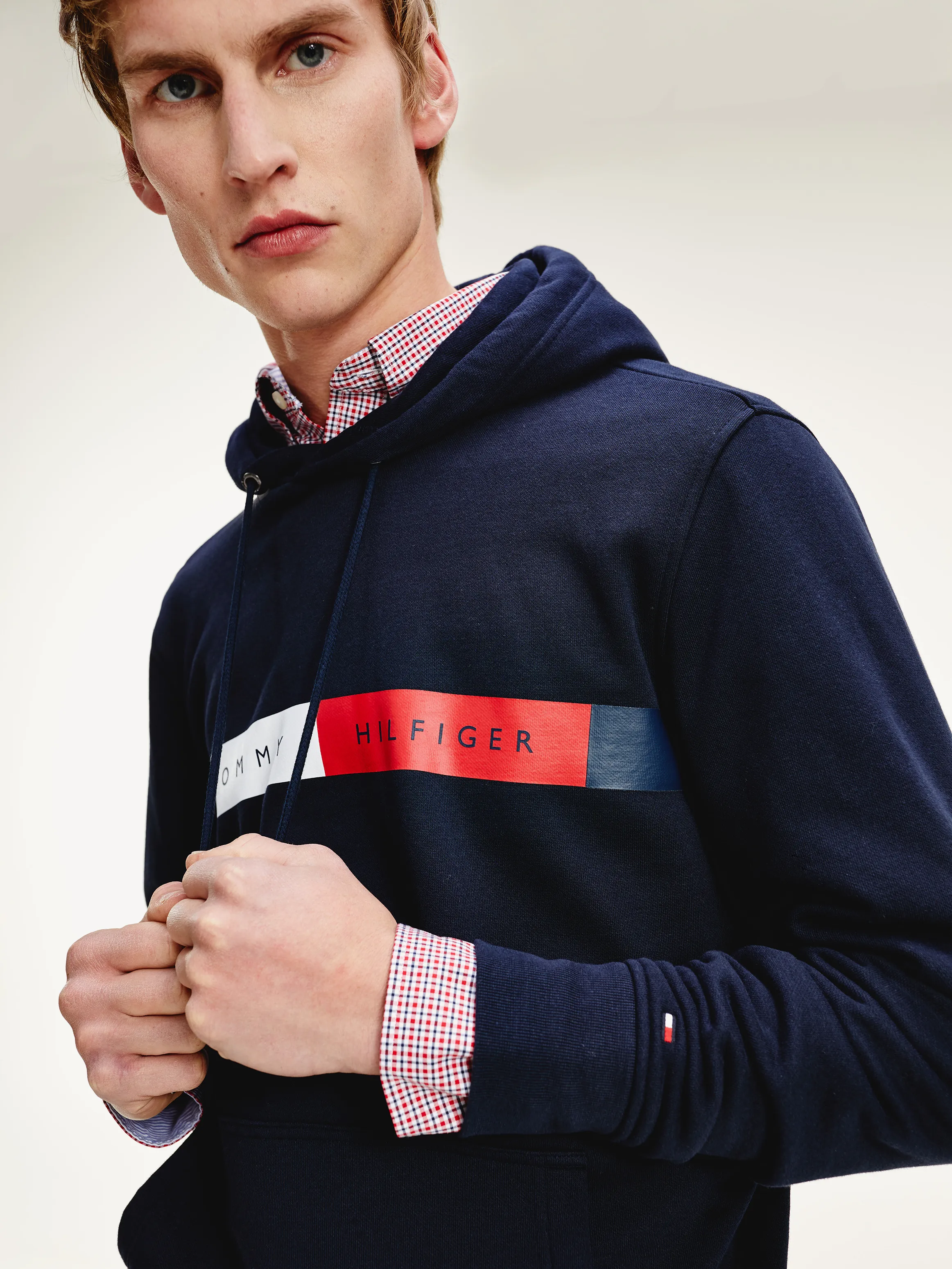 Cotton Fleece Hoodie | Sweatshirts & Hoodies |   Tommy Hilfiger