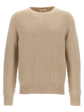 Crew-Neck Sweater Sweater, Cardigans Beige