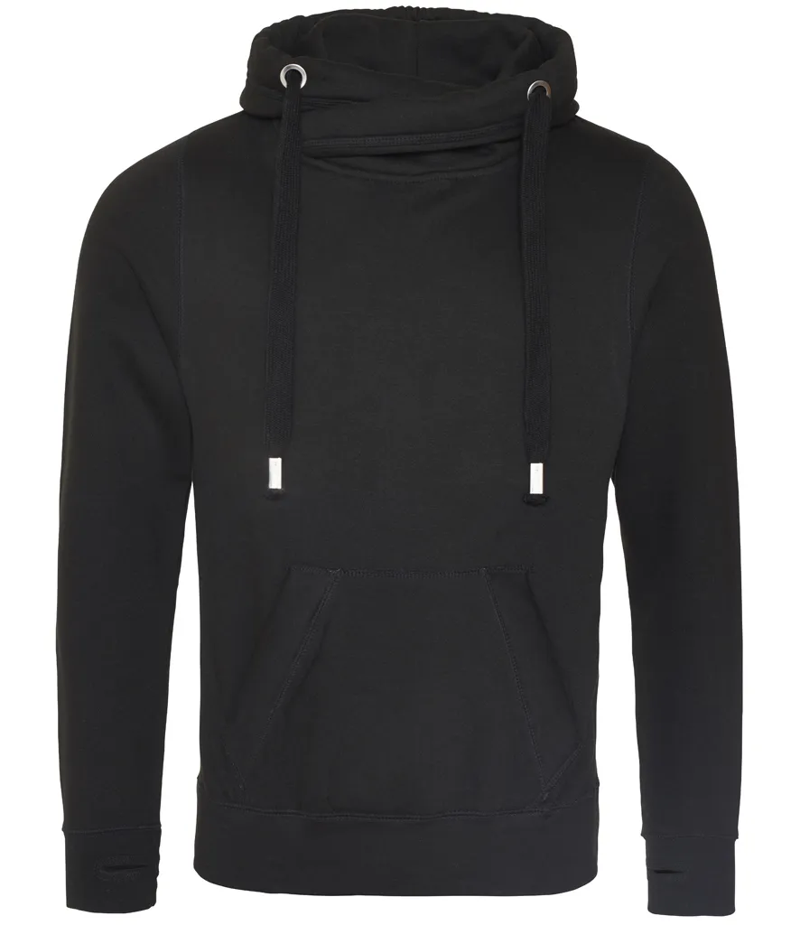 Crossover Neck Hoodie with Mr/Mrs Est. Slogan | The Personalisation Company | Unique & Affordable Personalised Gifts