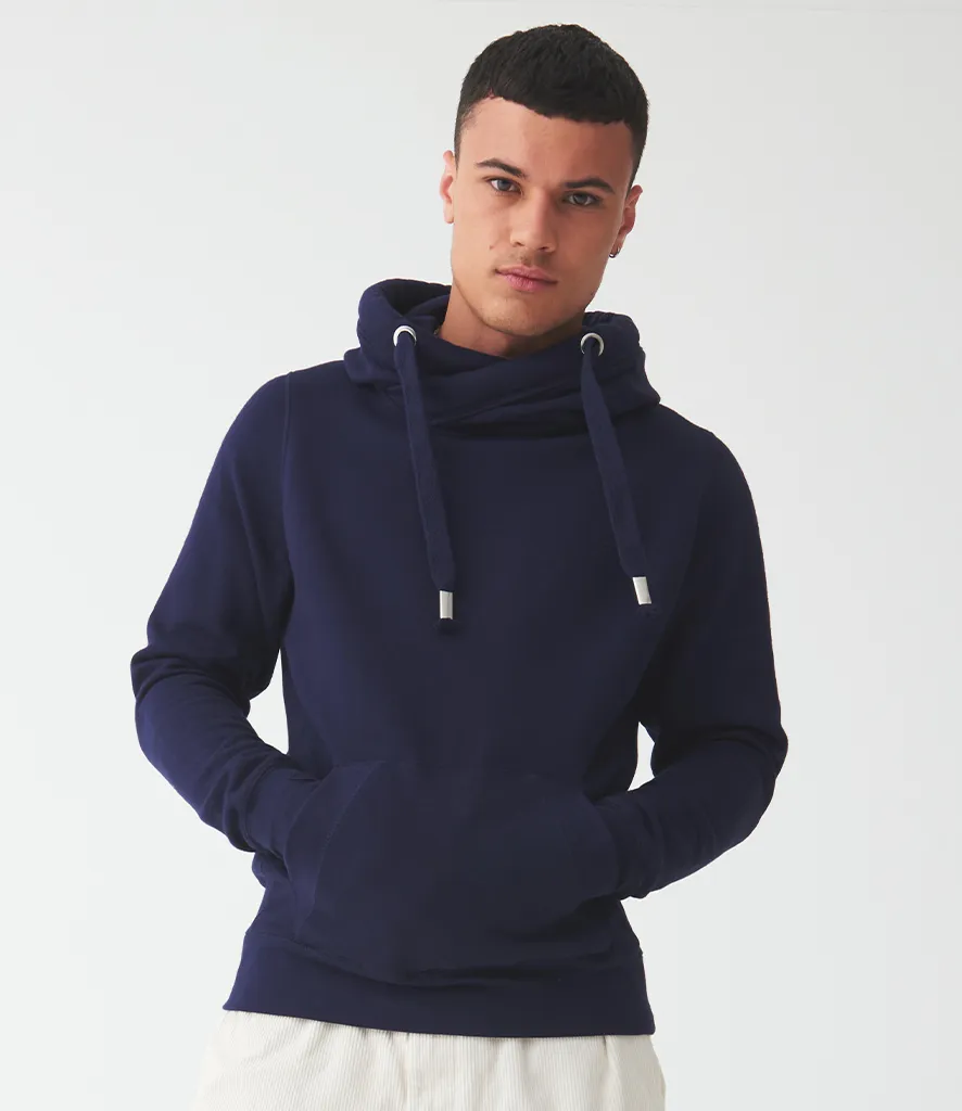 Crossover Neck Hoodie with Mr/Mrs Est. Slogan | The Personalisation Company | Unique & Affordable Personalised Gifts