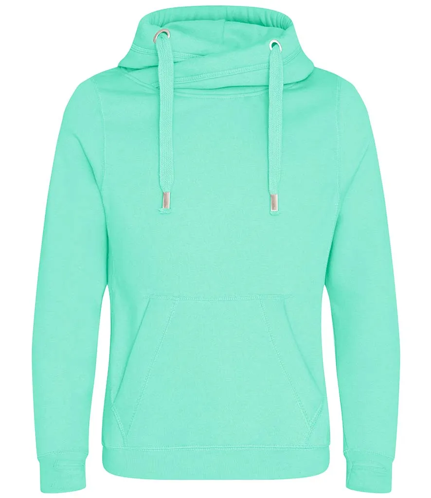 Crossover Neck Hoodie with Mr/Mrs Est. Slogan | The Personalisation Company | Unique & Affordable Personalised Gifts