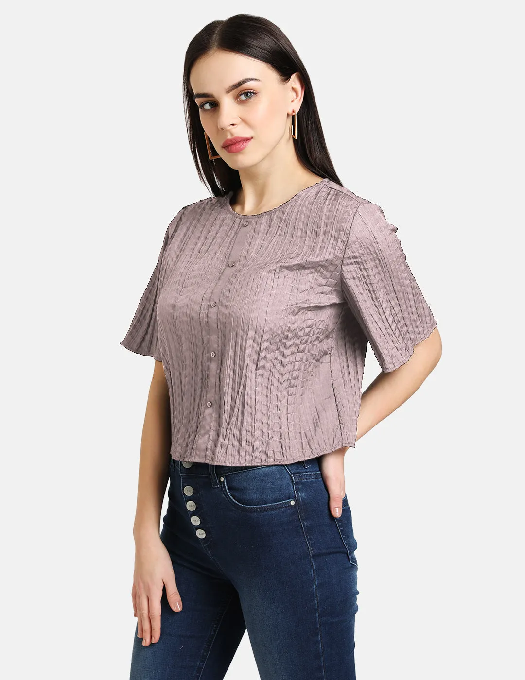 Crushed Half Sleeves Shirt