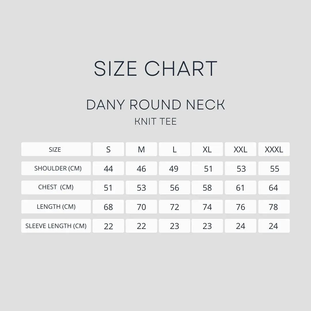 Dany Round Neck Knit Tee - Black